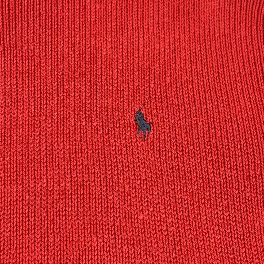 폴로 랄프로렌 빈티지 피마코튼 니트 레드 버건디 XL 상품이미지3