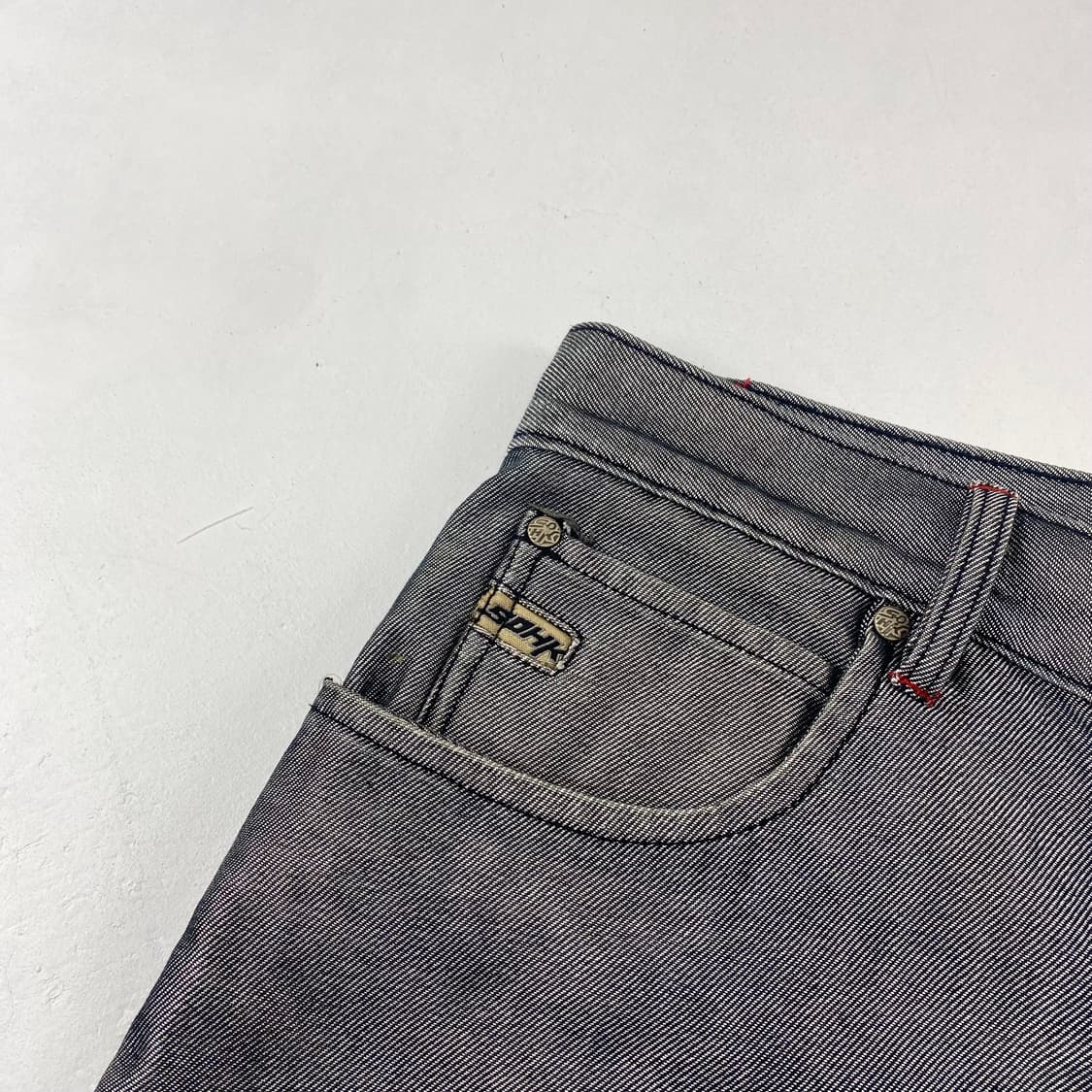 SOHK 올드스쿨 빈티지 자수 카펜터 실버 데님 진 (32) 상품이미지8