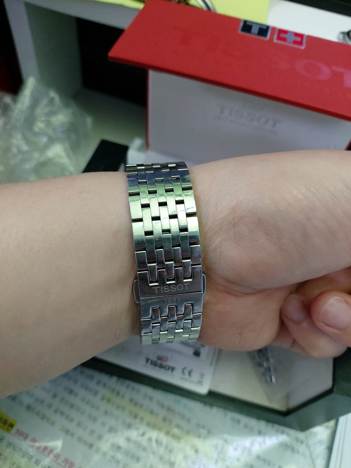 티쏘 남성 은장 메탈 시계 상품이미지5