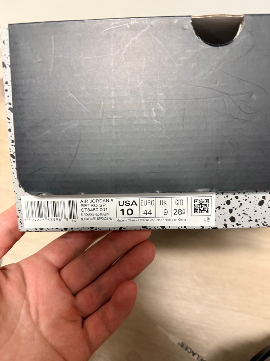 나이키 오프화이트 조던5 모슬린 280 상품이미지10