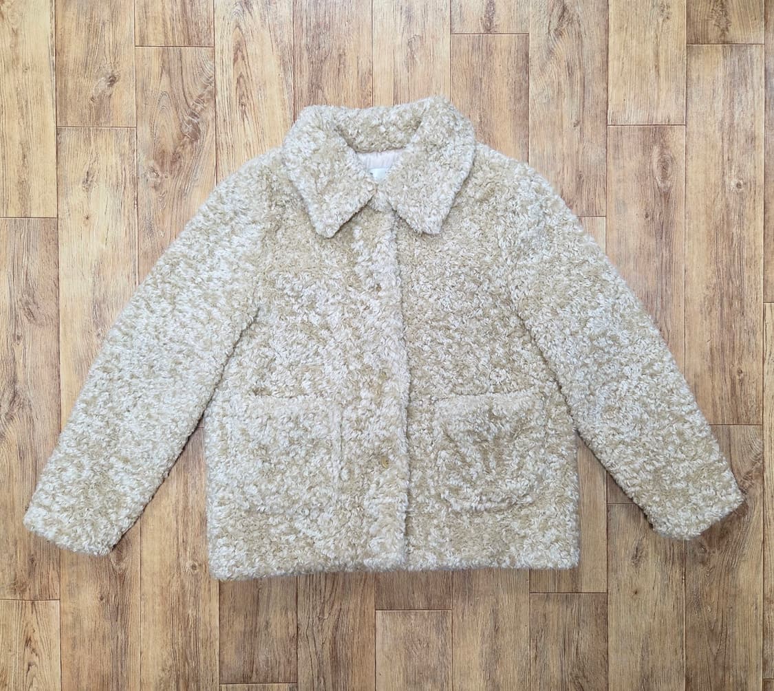 드온도(de Ondo) 카나 시어링 푸들퍼 자켓 프리사이즈 새상품 상품이미지6