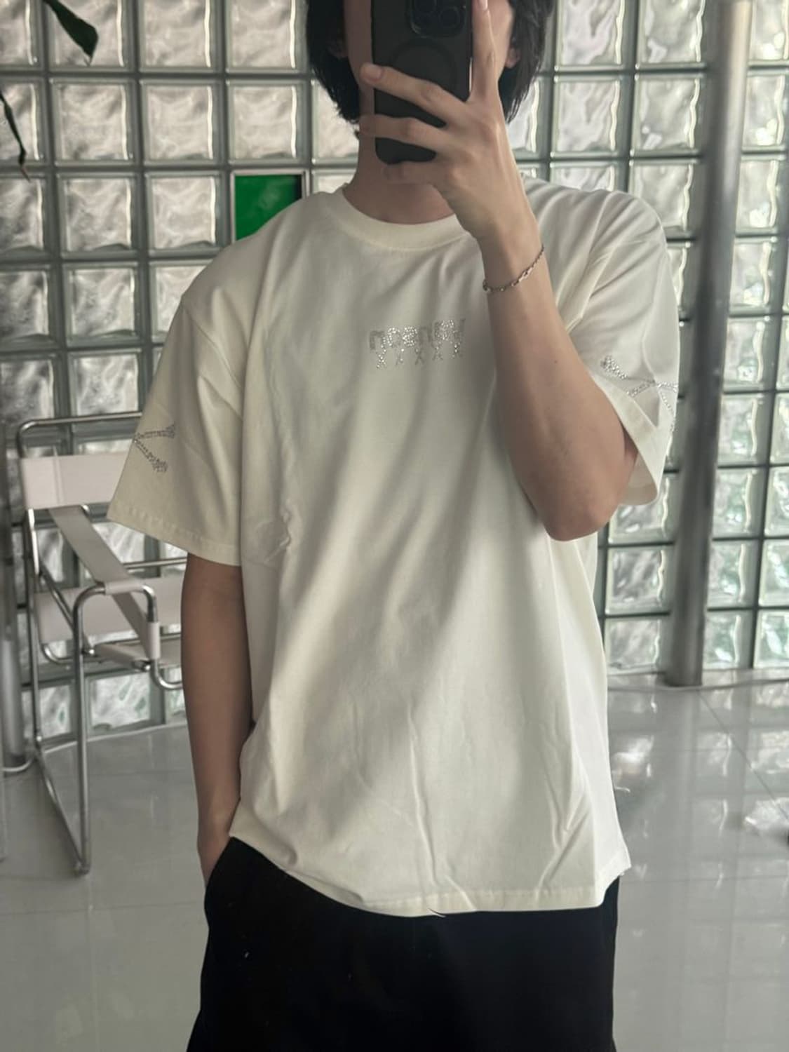 BONE WITH STUD BIKE 스터드 반팔 NVST-2411 상품이미지2