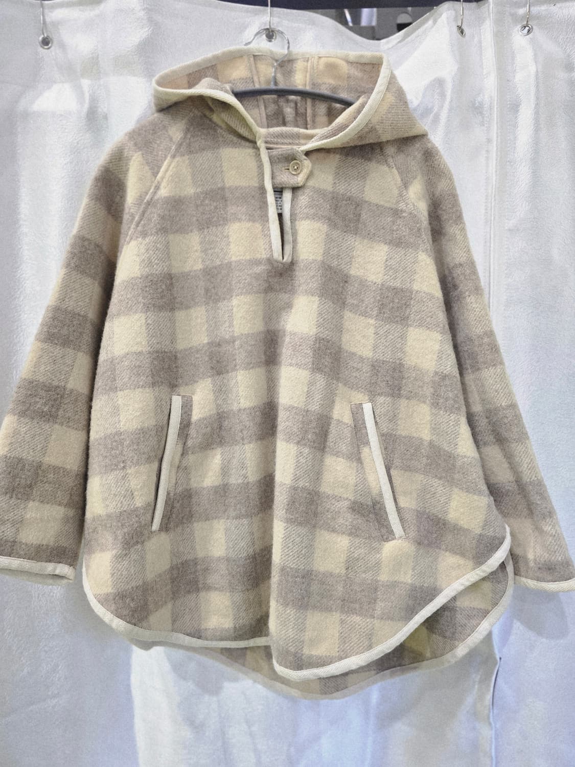 울리치 체크 후드 판쵸 케이프 미국 브랜드 상품이미지10