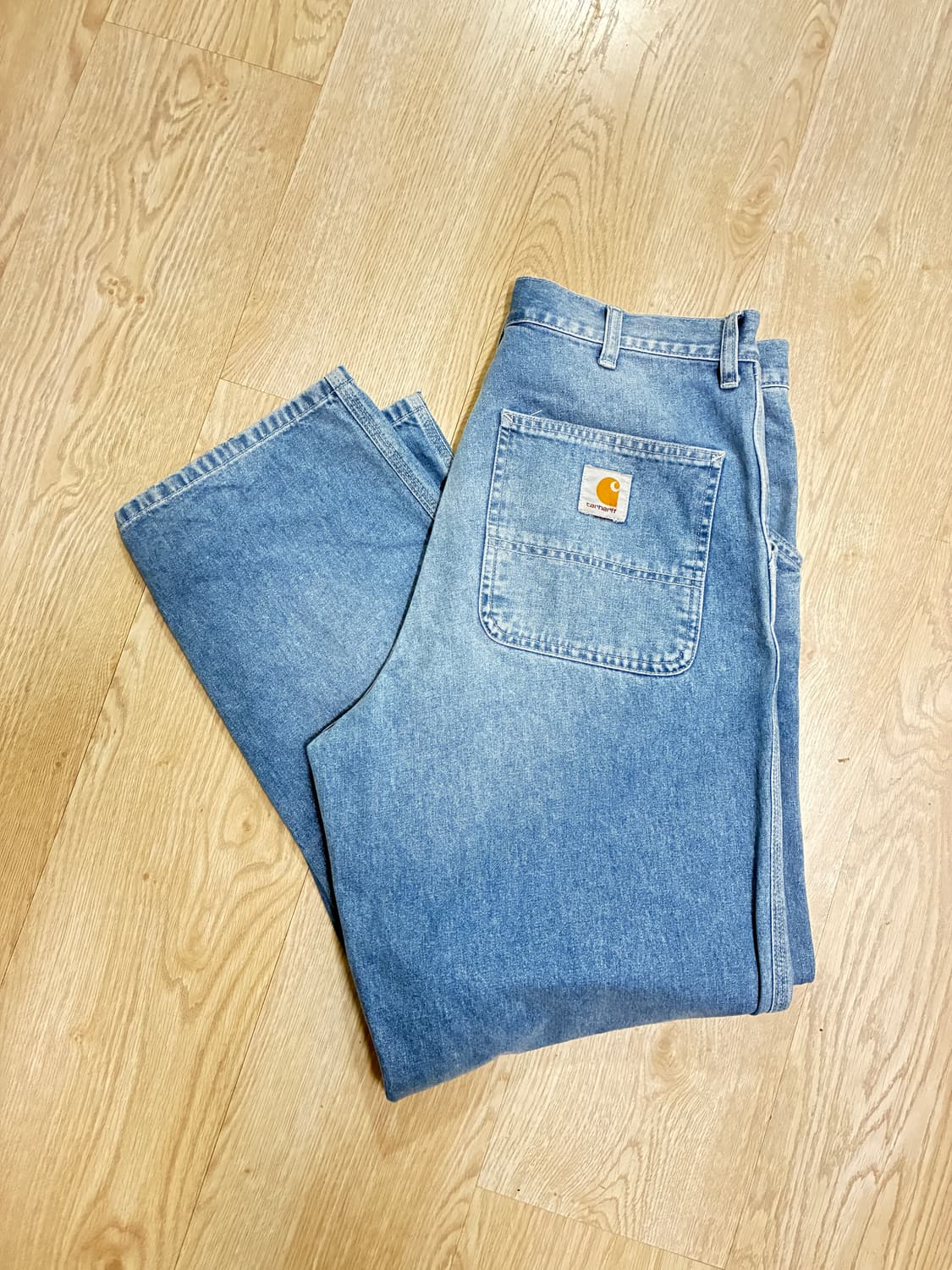 [32/32] 칼하트wip 심플팬츠 라이트블루 상품이미지1