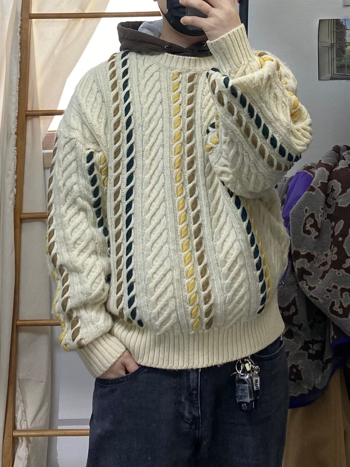 [L] Louie Feraud Paris 에스닉 울 스웨터 상품이미지8