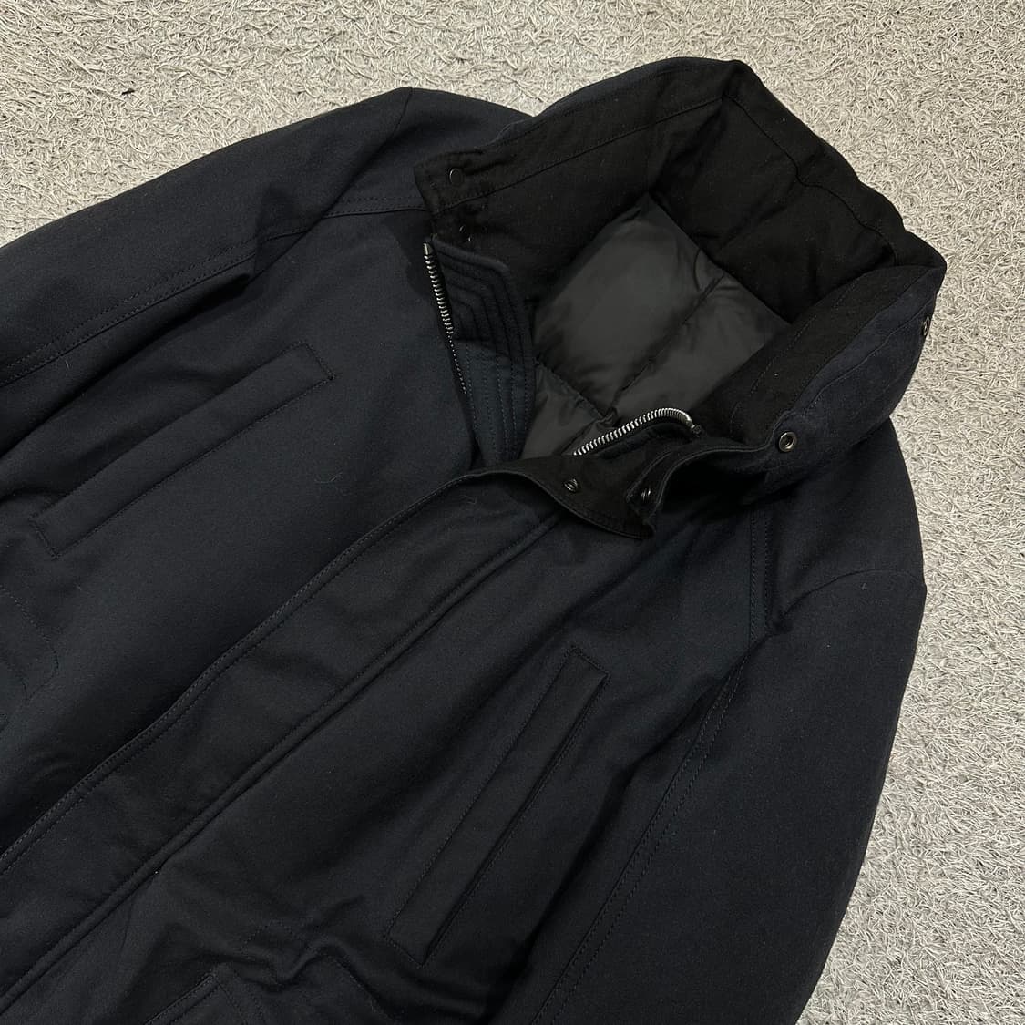 [100] 솔리드옴므 패딩코트(후드내장) 상품이미지1