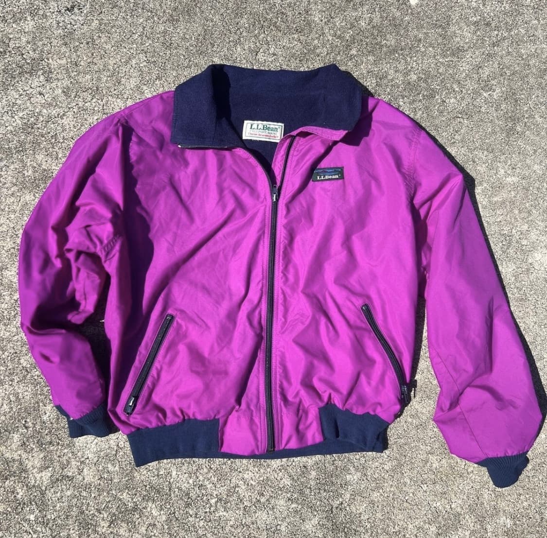 L.L.BEAN 퍼플 바람막이 점퍼 상품이미지1