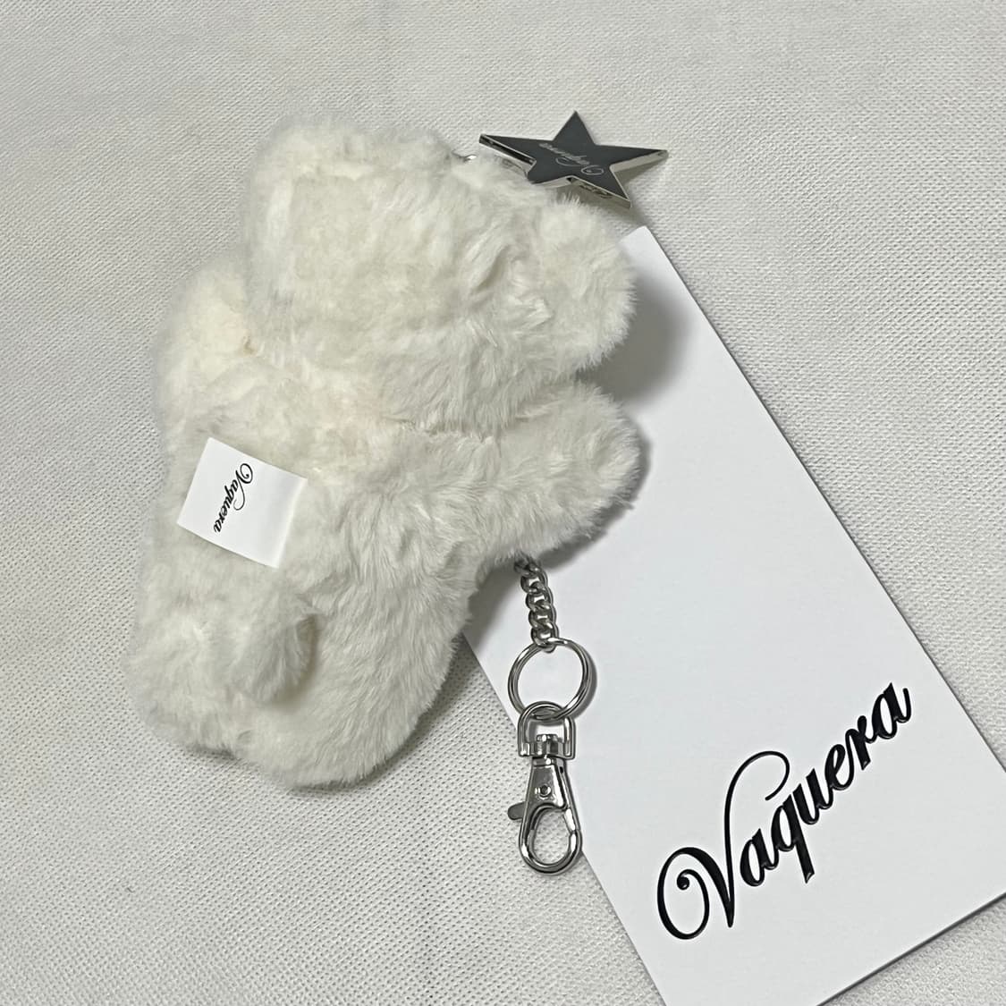 바퀘라 테디베어 키링/화이트 상품이미지2