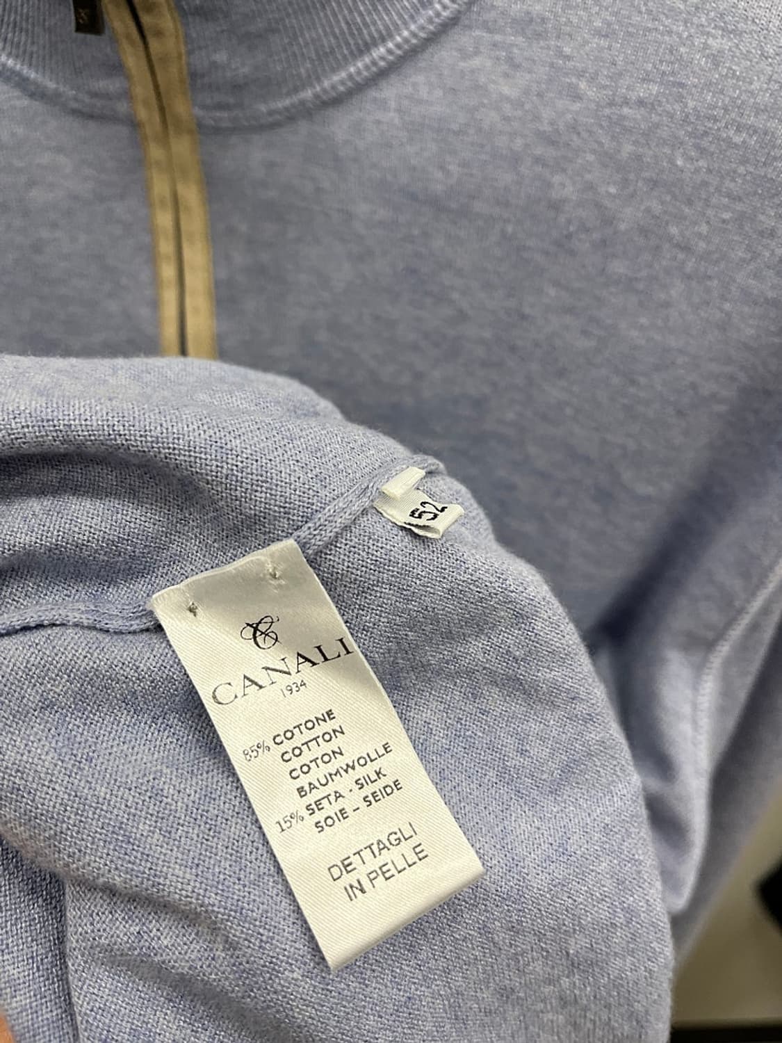 105) 까날리 이태리 반집업 니트 상품이미지7