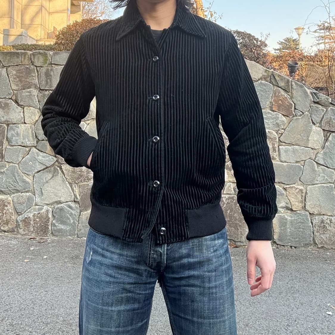 70–80s 서독 생산 코듀로이 버튼 자켓 상품이미지2