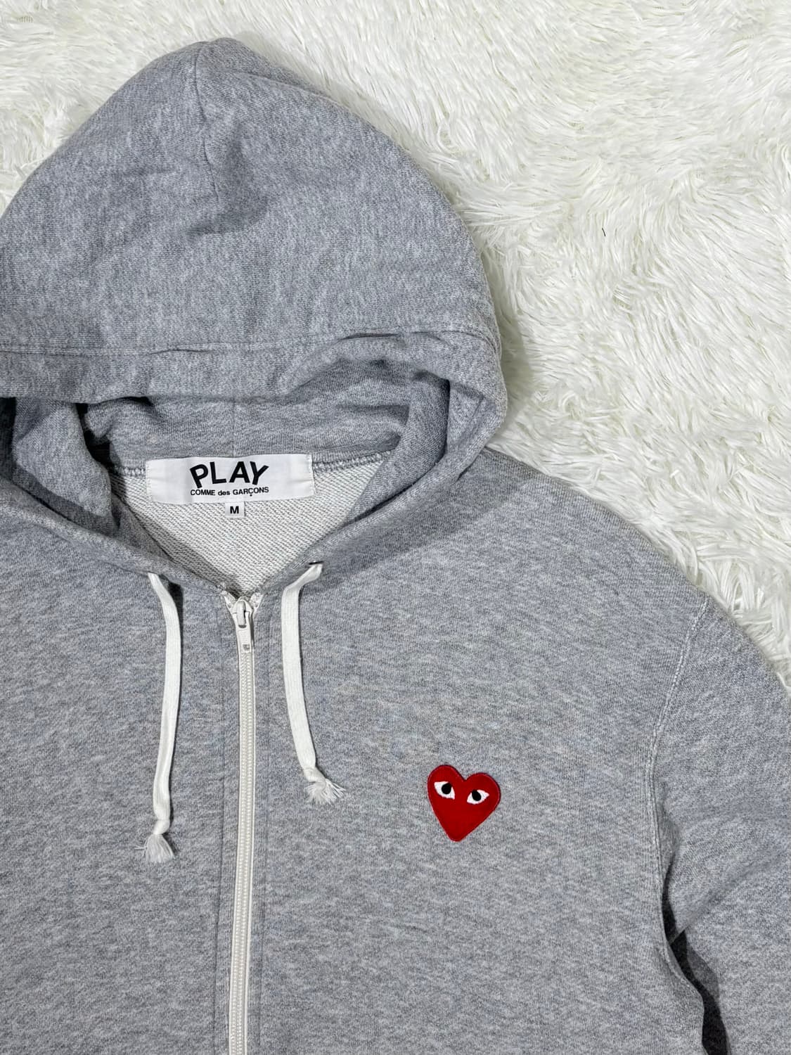꼼데가르송 하트와펜 그레이 후드집업 상품이미지7