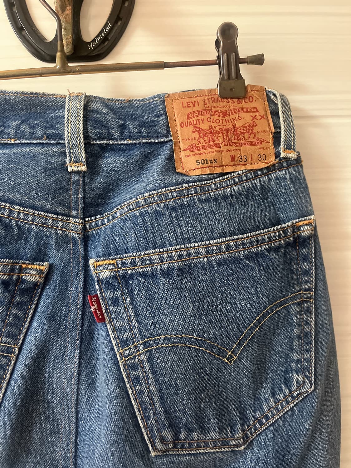 리바이스 501 데님 스커트 W33 L30 상품이미지4