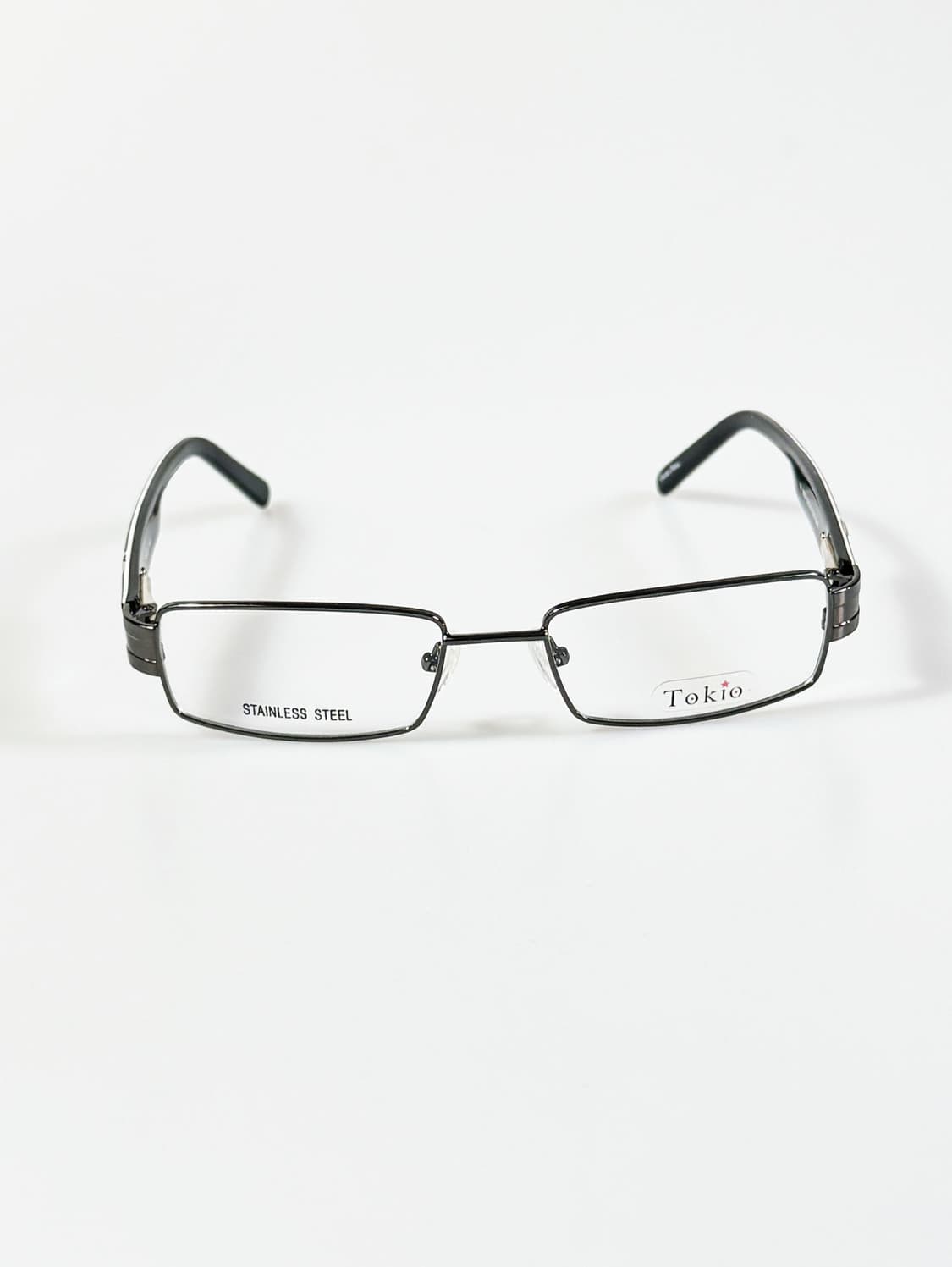 90s TOKIO 건메탈 슬림 스퀘어 빈티지 안경 상품이미지1