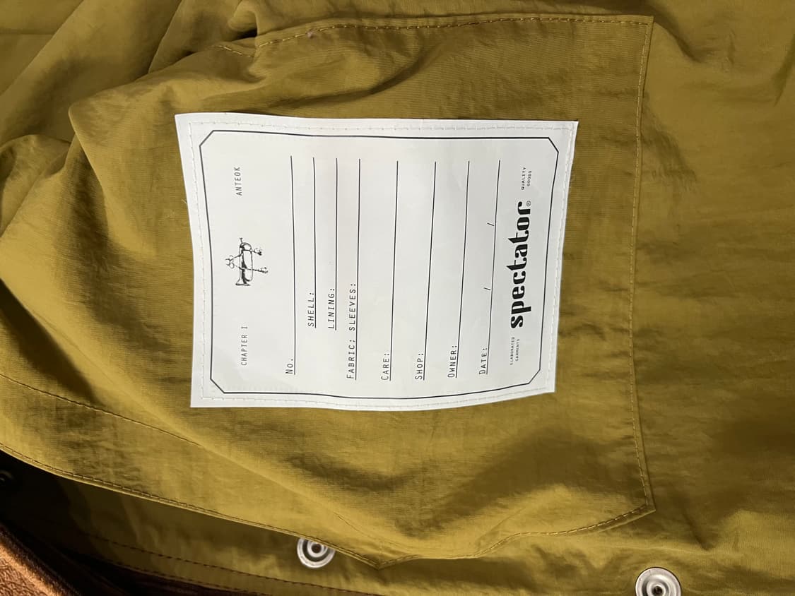 [스펙테이터]헌팅 자켓 _고트스킨 (S) 상품이미지6