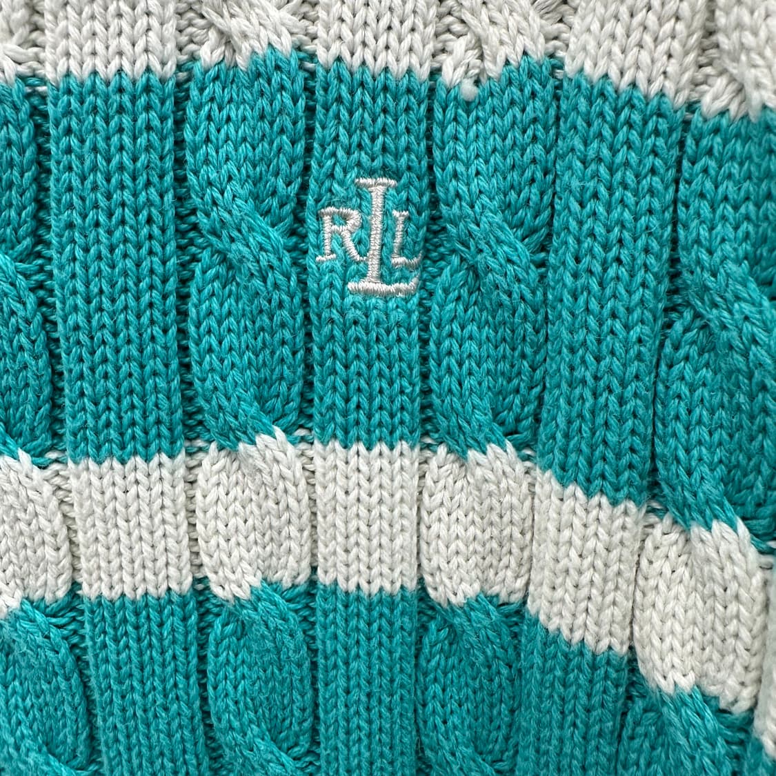 105 폴로 로렌 랄프로렌 남자 브이넥 꽈배기 숏 니트 상품이미지5