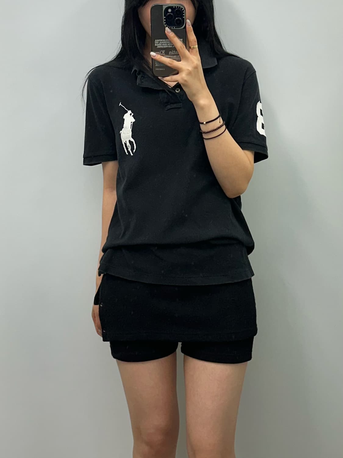 폴로 랄프로렌 빅포니 블랙 pk 반팔 티셔츠 상품이미지1