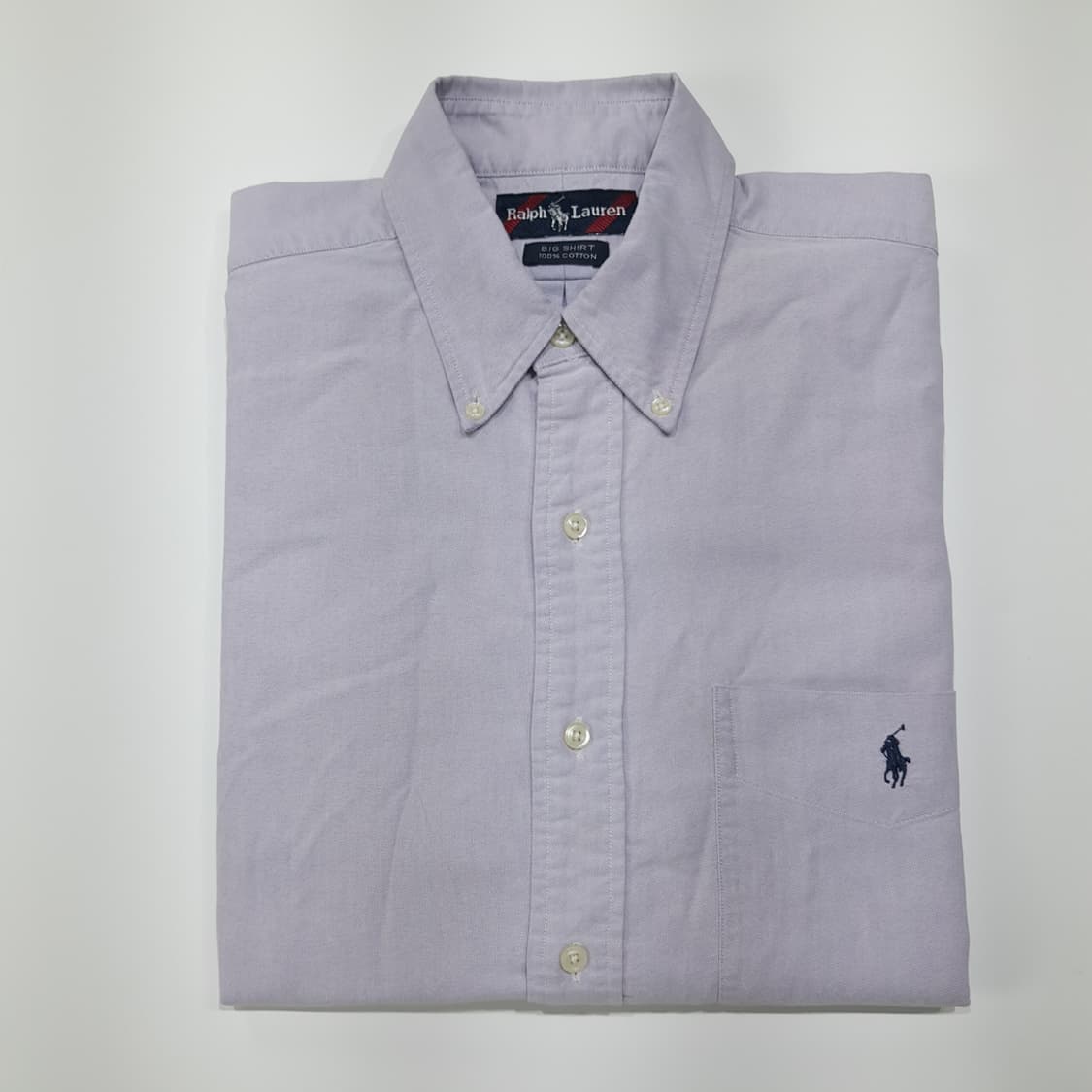 CL657 M 폴로 90s 코튼 빅셔츠 라벤더 셔츠 남방 상품이미지9