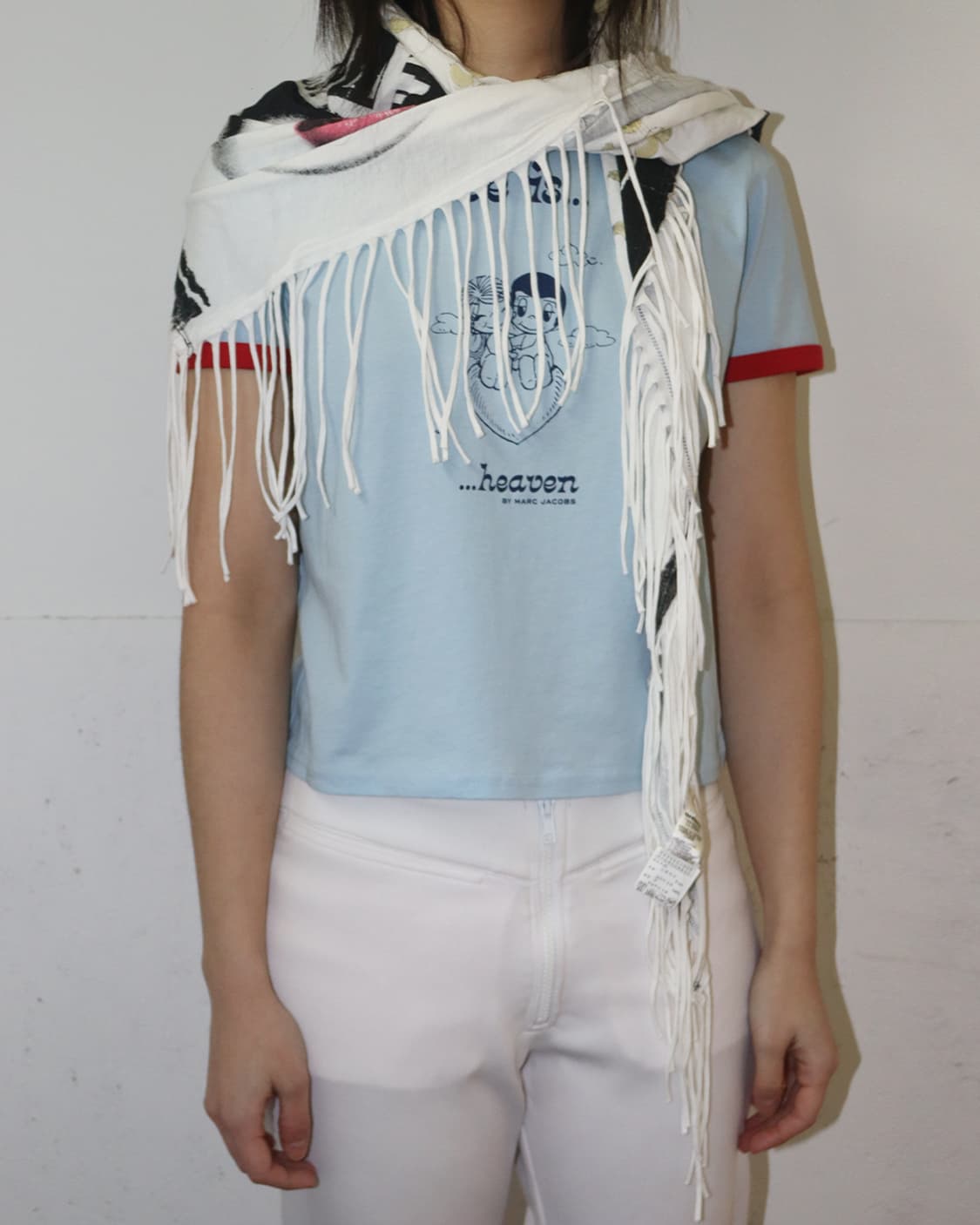 디젤 포스트 럭스 프린트 프린지 스카프 상품이미지2