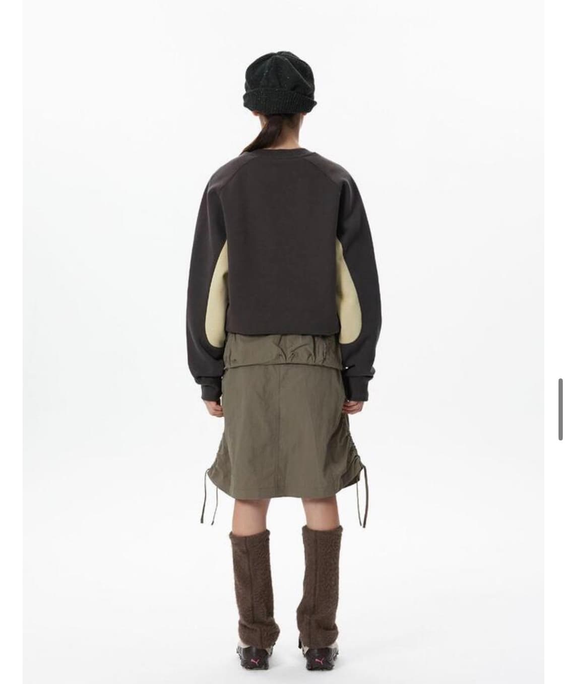 SUNLOVE Speckle Visor Beanie - Charcoal 상품이미지3