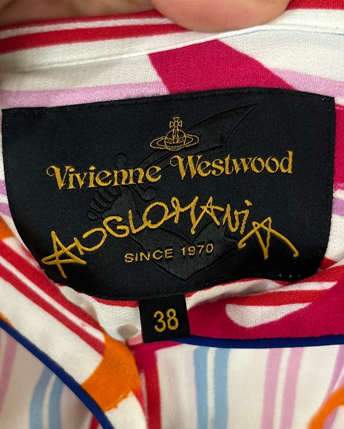 비비안 웨스트우드 멀티컬러 스트라이프 플로랄 원피스  상품이미지7