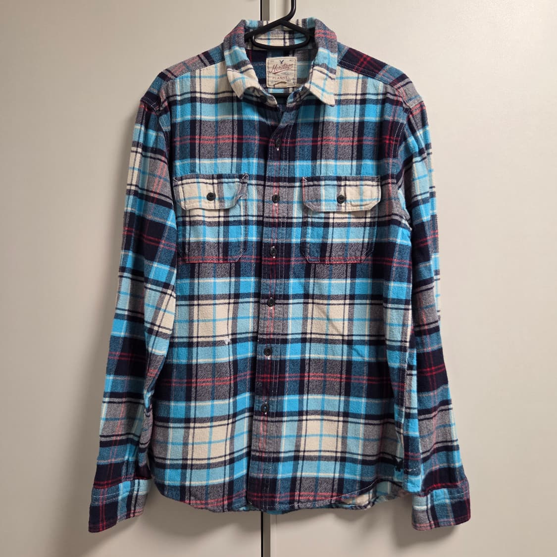 American Eagle 헤리티지 플란넬 체크 셔츠 L(100) 상품이미지1