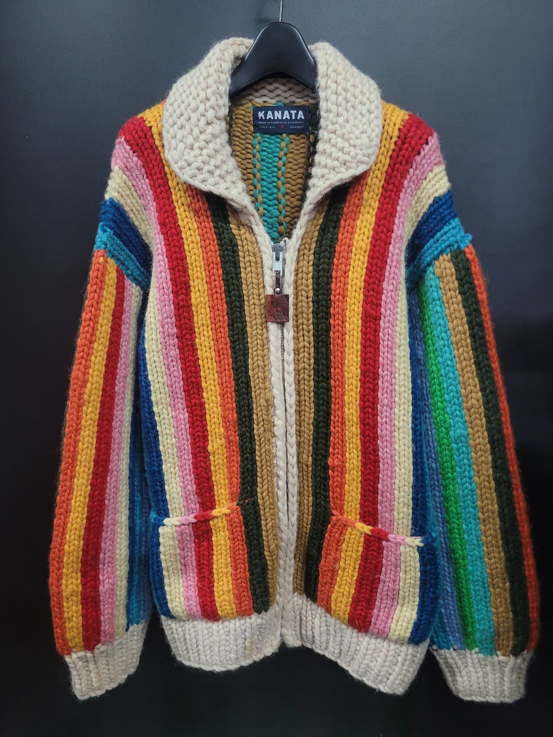 KANATA 캐나다 헤비울 코위찬 멀티 희귀템 스웨터 상품이미지7