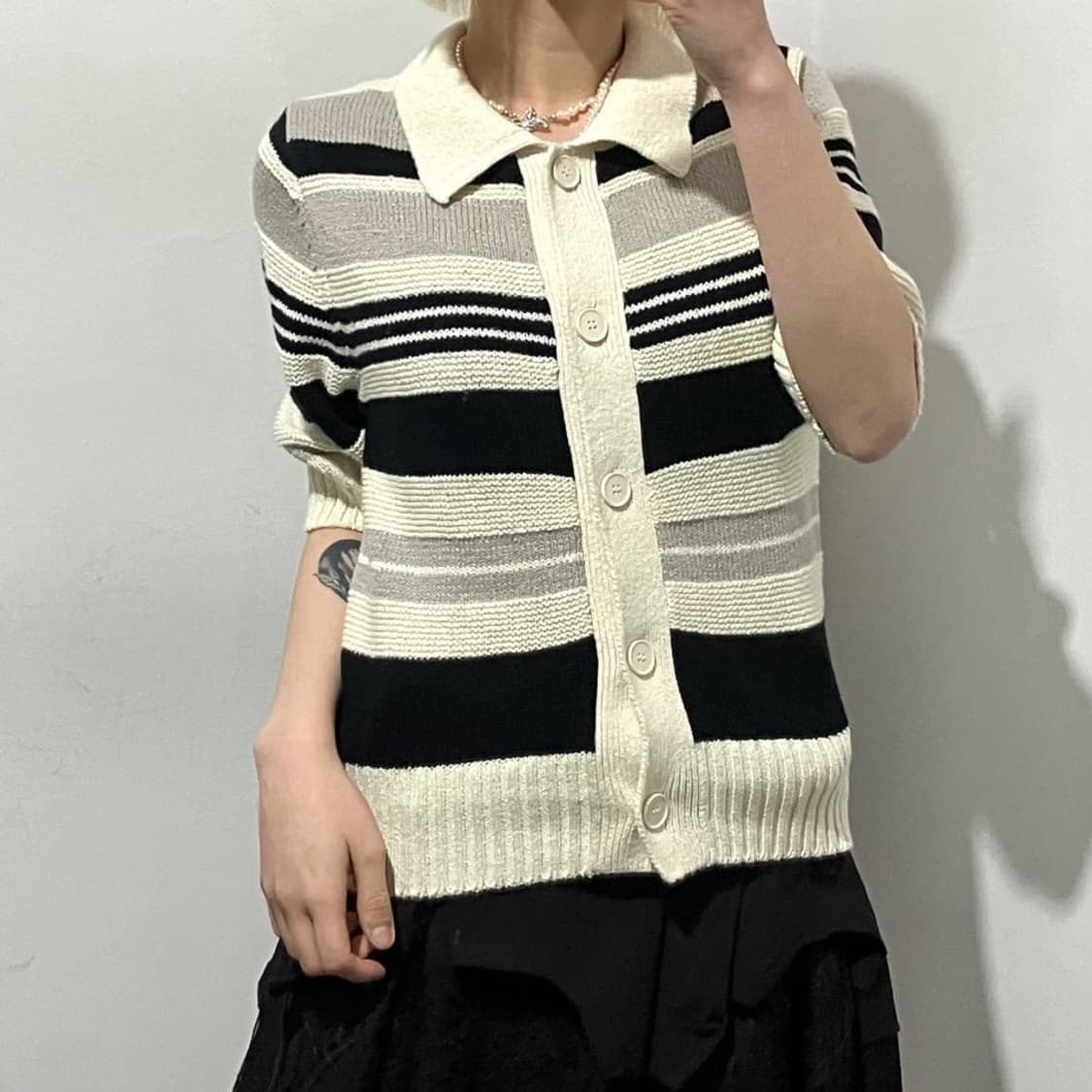 코스 반팔 카라 니트 상품이미지4