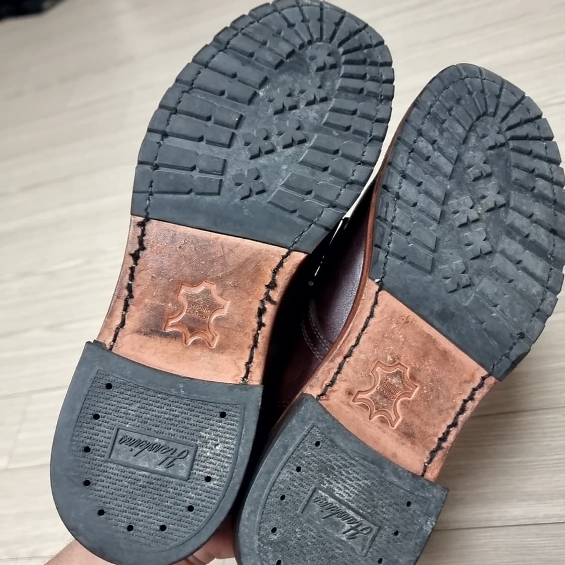 호킨스 브라운 가죽 남성 구두 레이스업(255-265) 상품이미지5