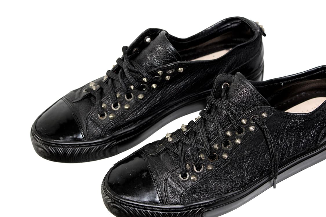 Neil Barrett Leather Stud Sneakers 상품이미지8
