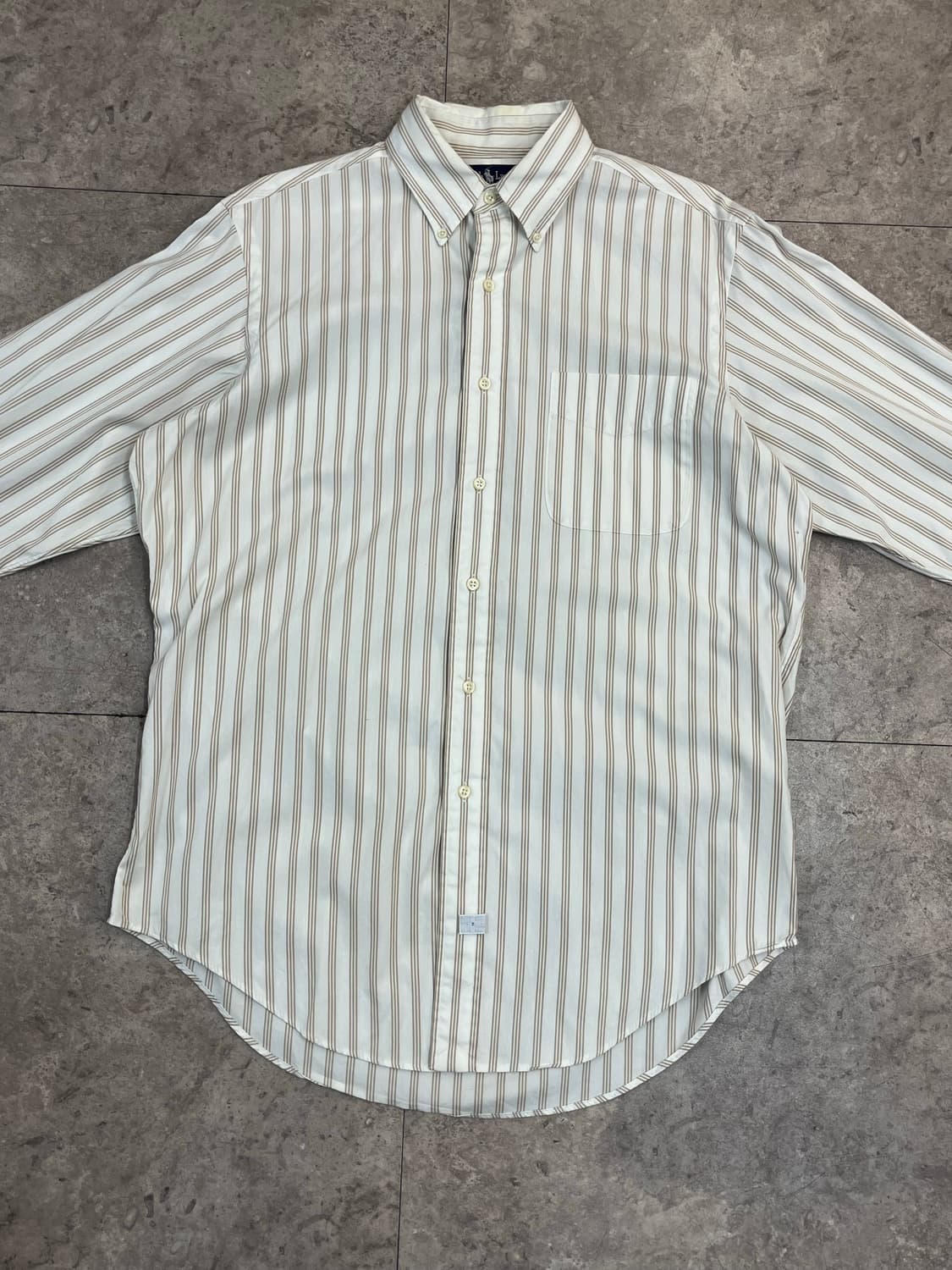 폴로 랄프로렌 스트라이프 셔츠 베이지 #csz3663 상품이미지4