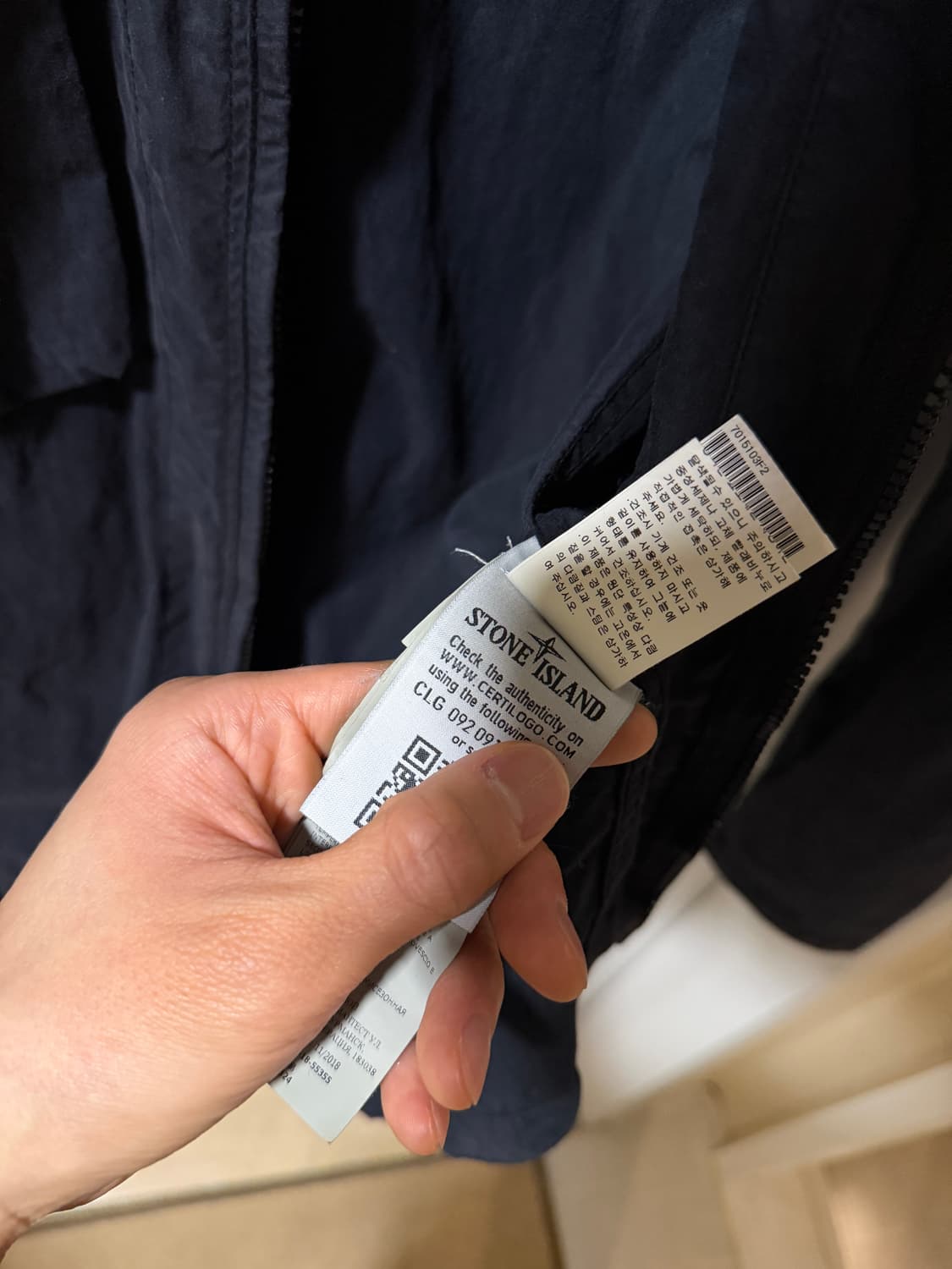 스톤아일랜드 고스트 피스 오버셔츠자켓 블랙(쉐도우 프로젝트 한정판) 상품이미지5