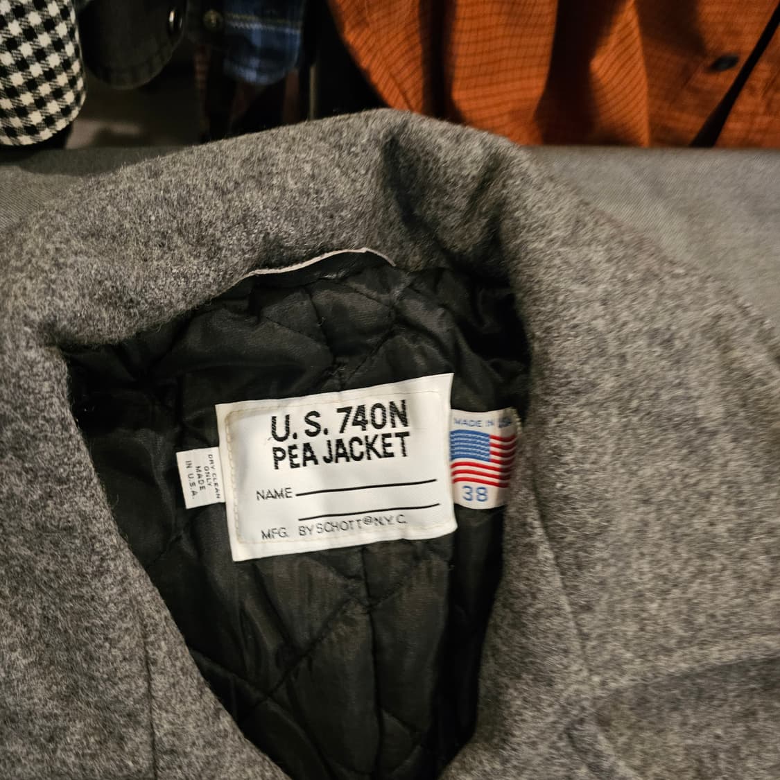 쇼트 피코트 회색 상품이미지2