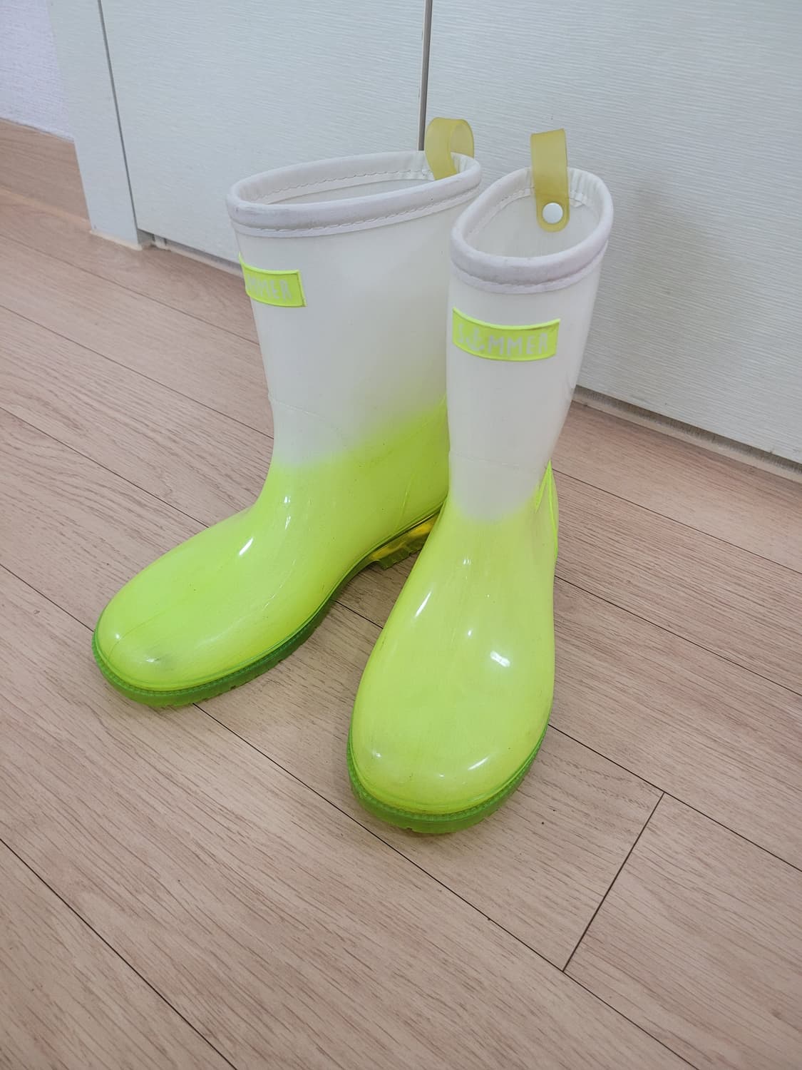 슈펜 Shoopen 아동 레인부츠(장화) 220 형광그린 상품이미지4