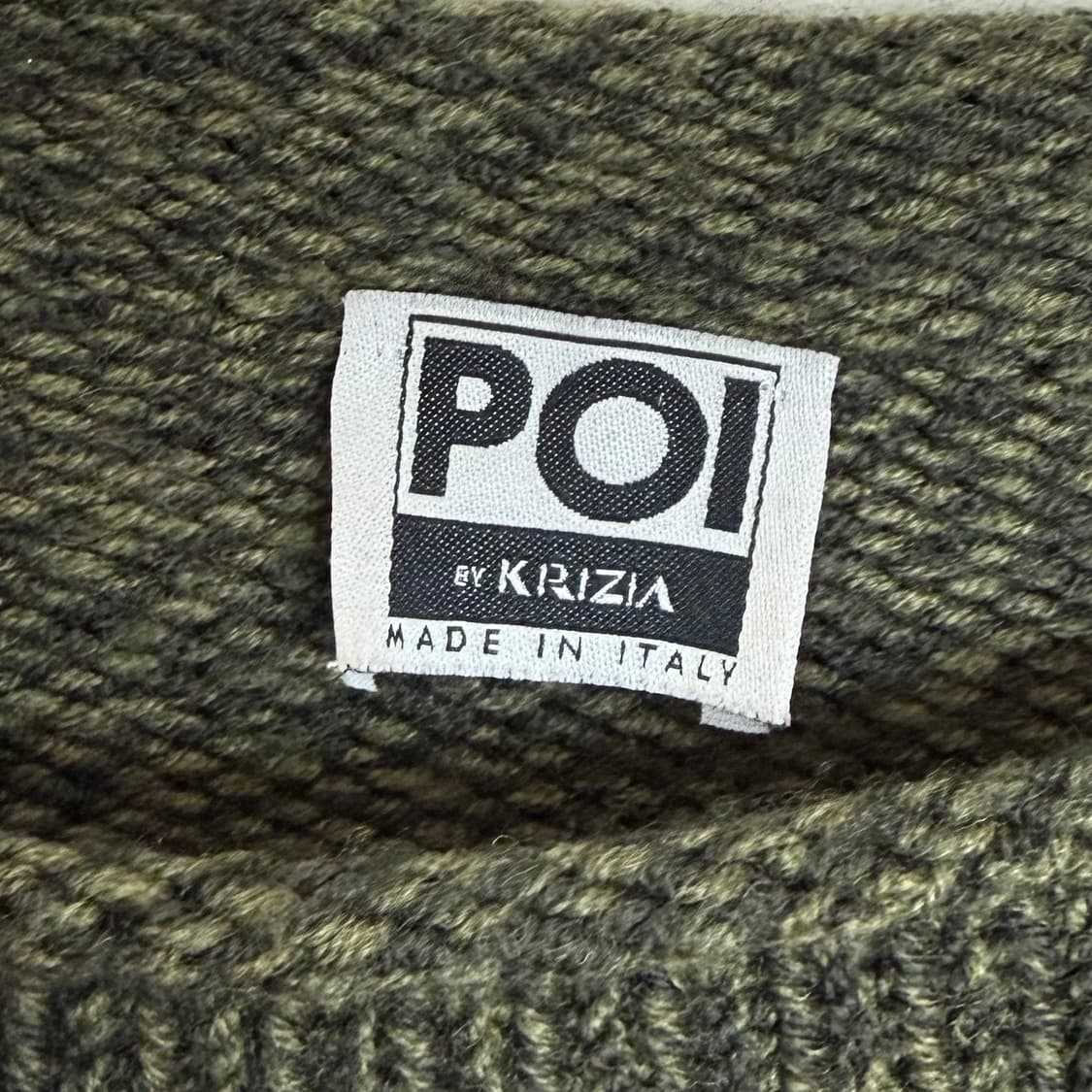 POI BY KRIZIA 카키 니트 스웨터 상품이미지3