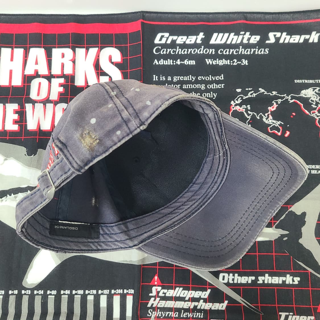 디스퀘어드2 빈티지 데미지 워싱 썬페이딩 모자 볼캡 상품이미지9