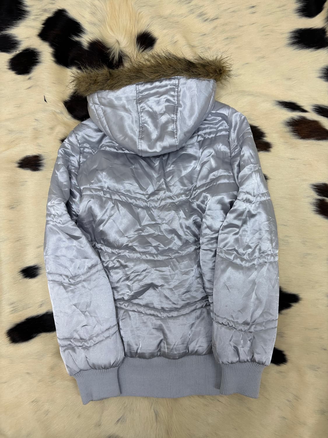 [PENDORA]2000s Mood Silver Fur Hoodie Pa 상품이미지10