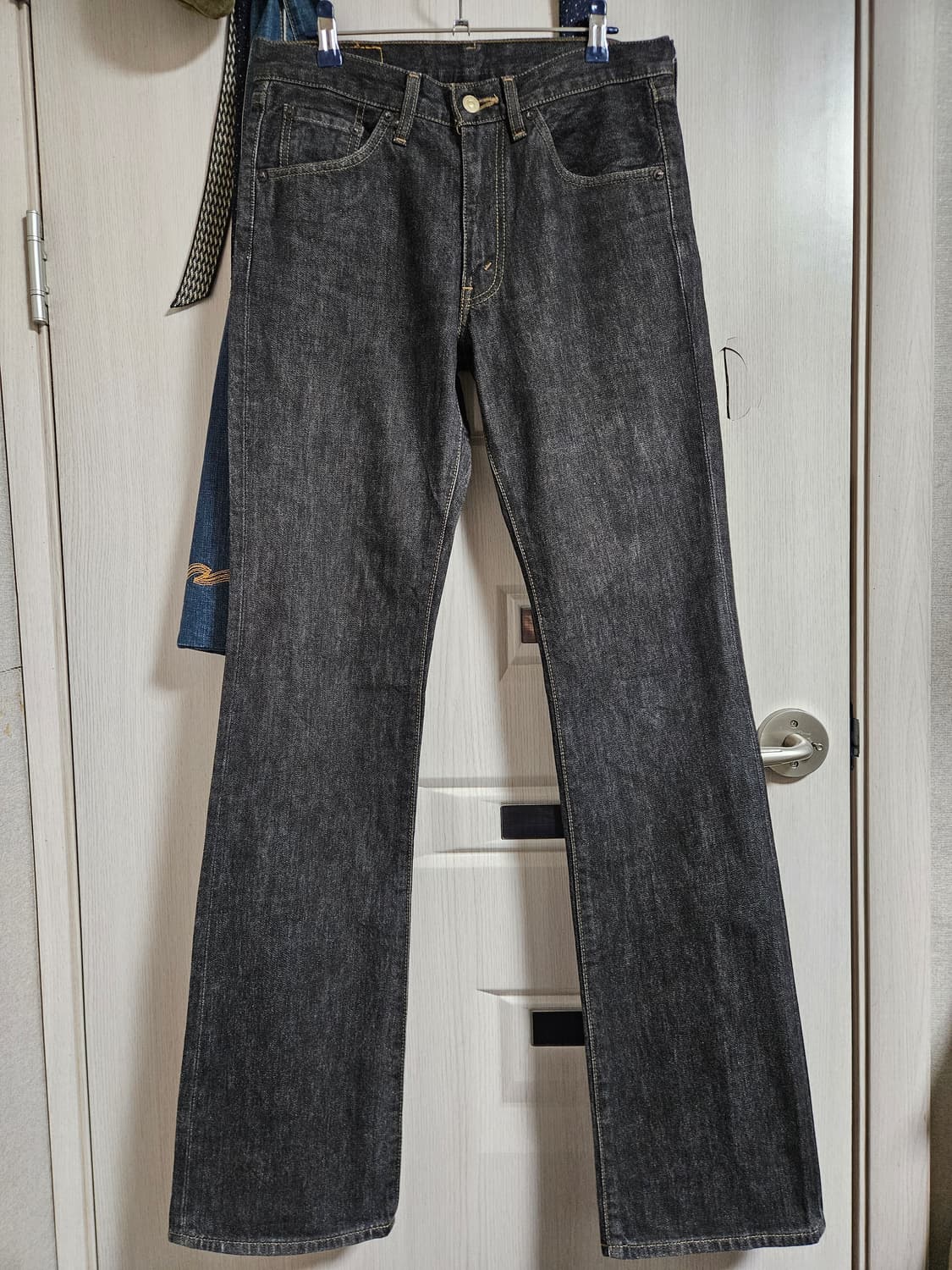 Jp 00s levis 517 31x34 리바이스 부츠컷 흑청 리지드 상품이미지1