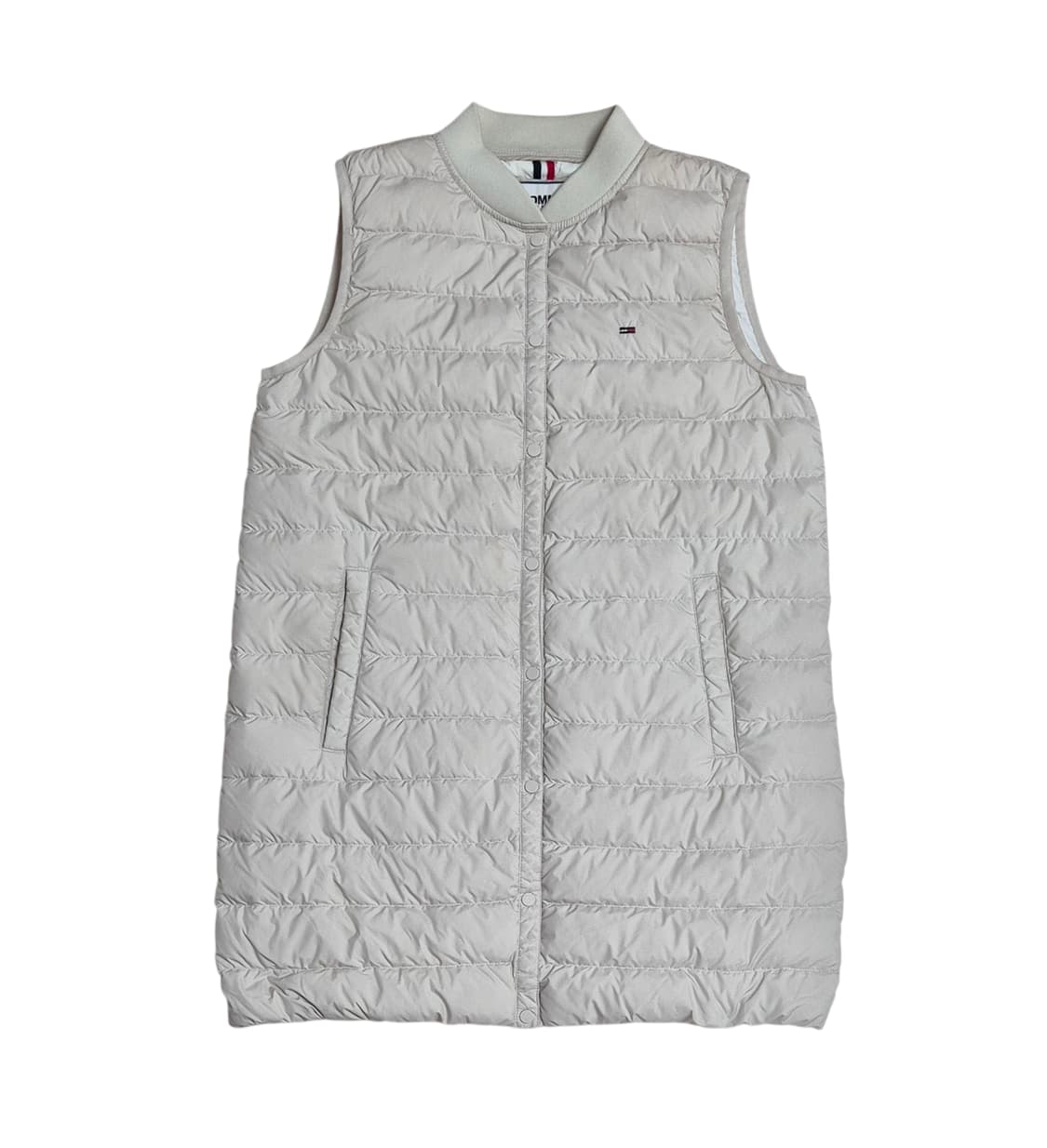 타미 진스 롱 경량패딩 조끼 상품이미지1