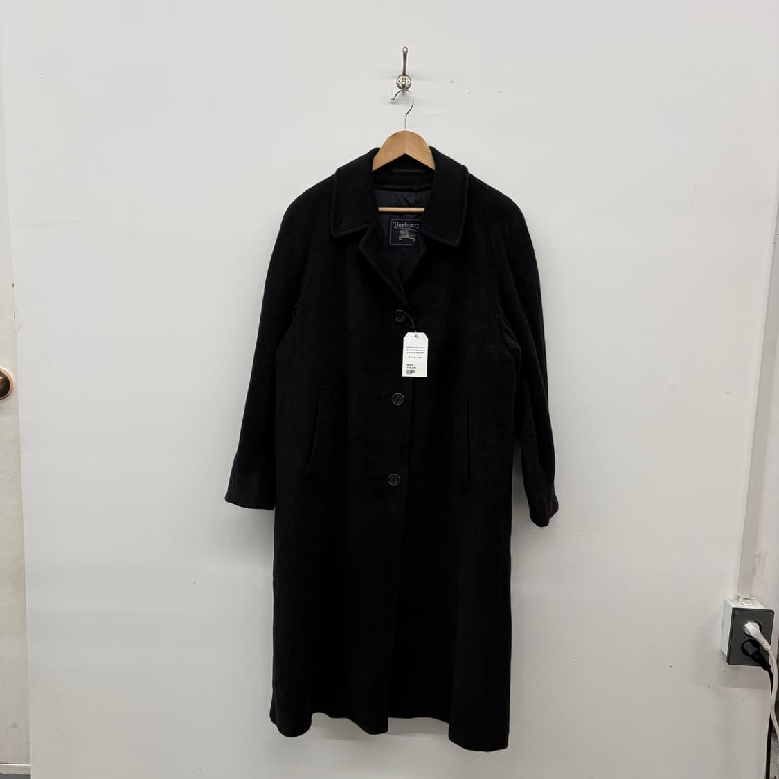 버버리 블랙 롱 코트 남M 상품이미지1