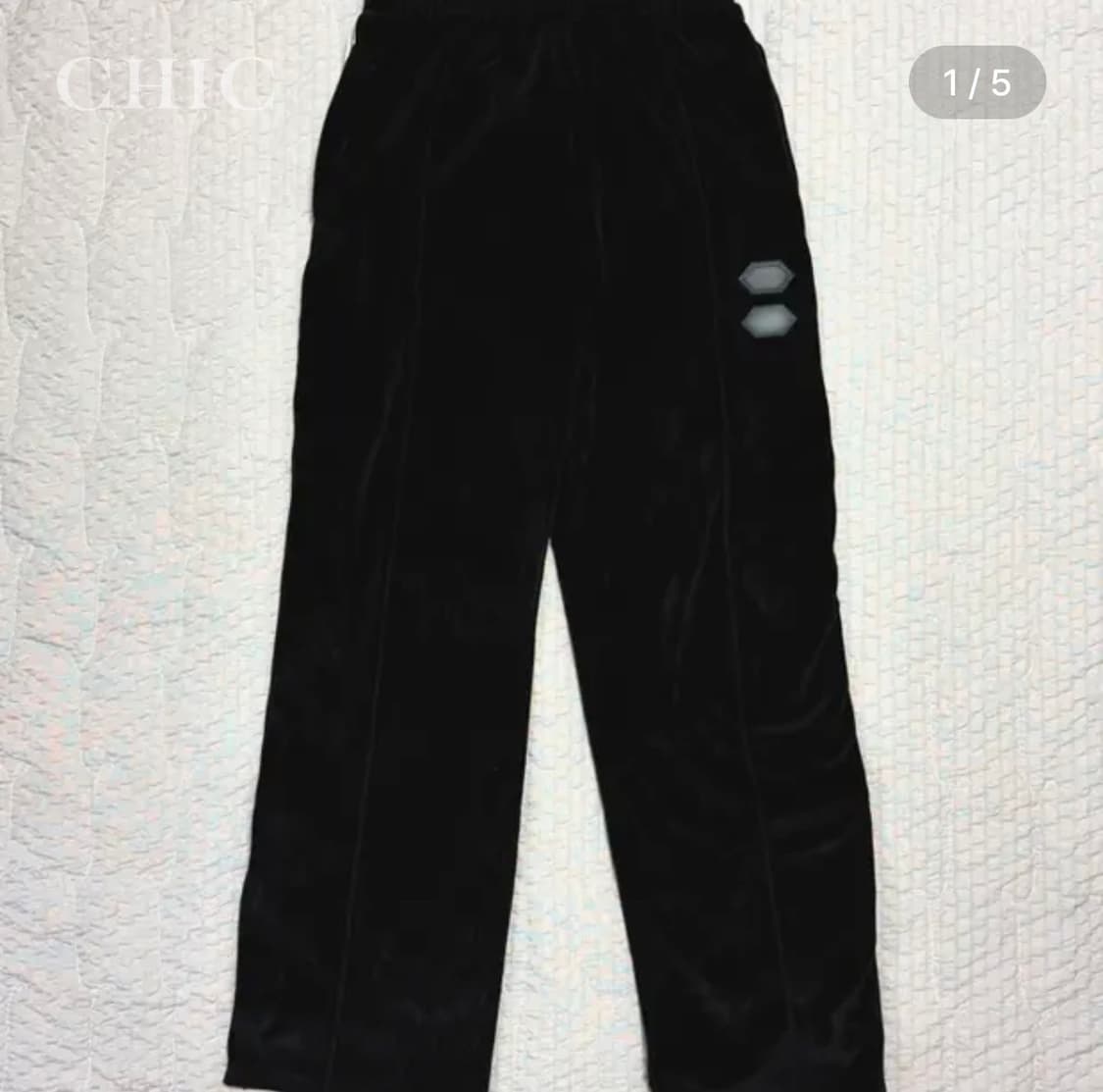 [오프화이트 벨루어 트랙 팬츠 | 한정판] 상품이미지1