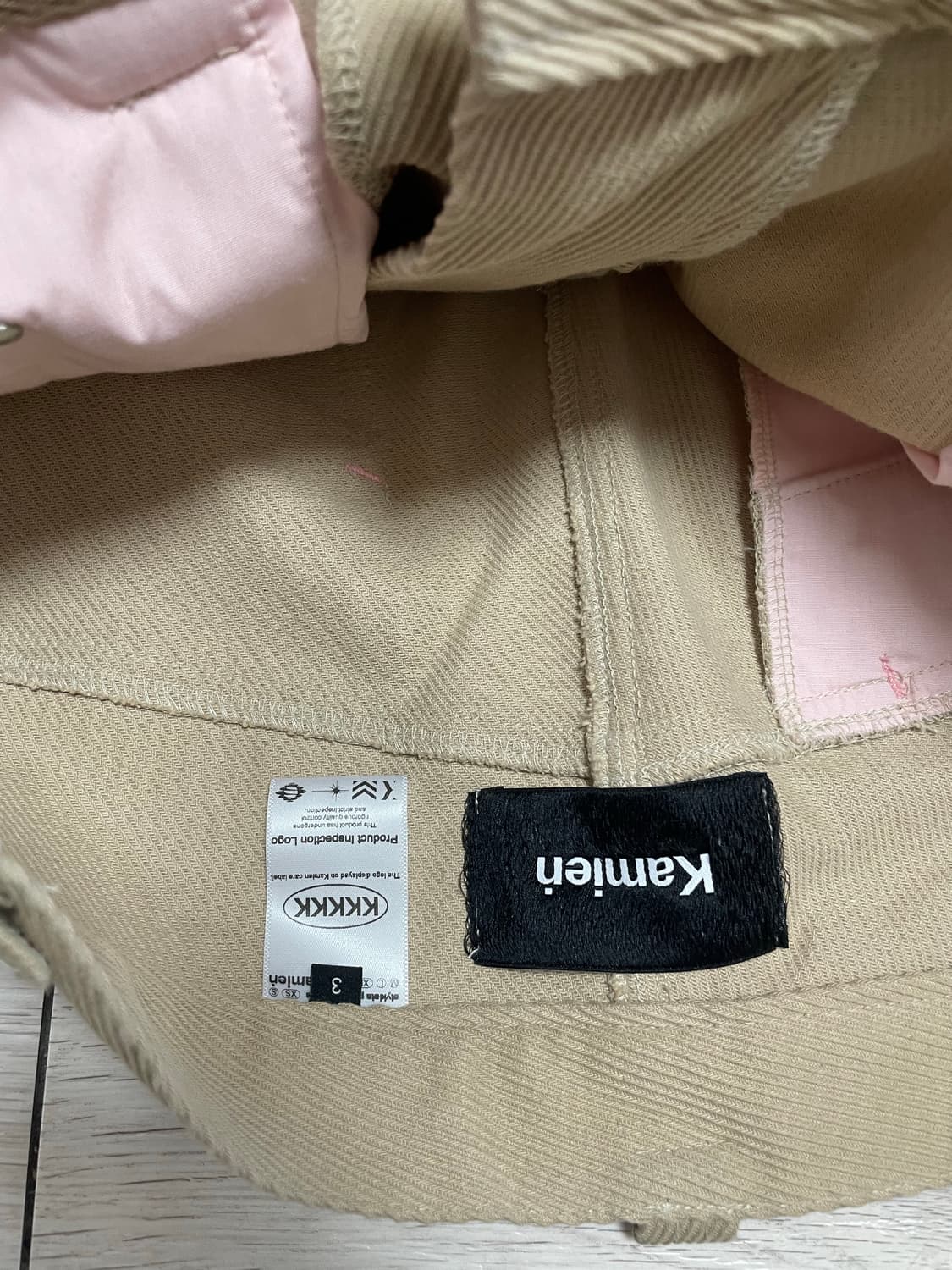 카미엔 타이탄 배기 팬츠 베이지 상품이미지3