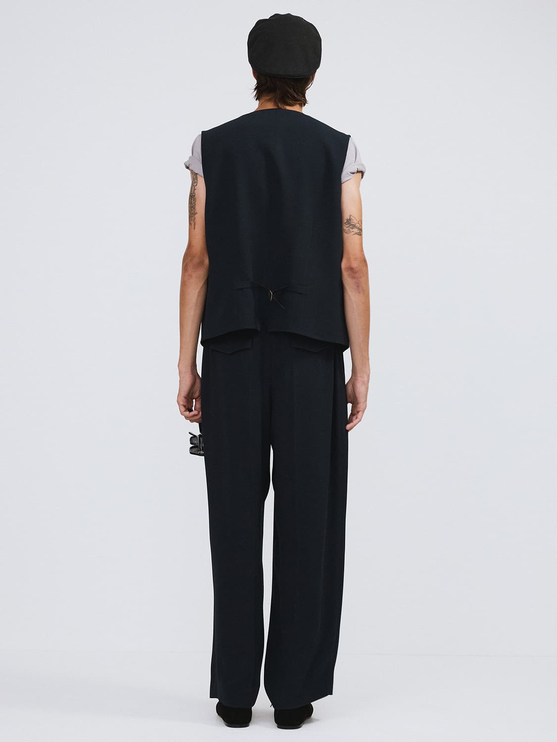 렉토 26SS 스트랩 디테일 수트 베스트 다크 네이비 상품이미지5