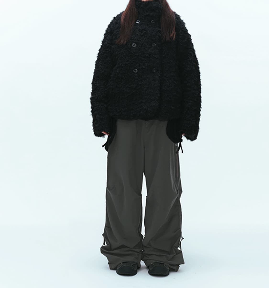 코이세이오 퍼자켓 블랙 새상품 상품이미지2