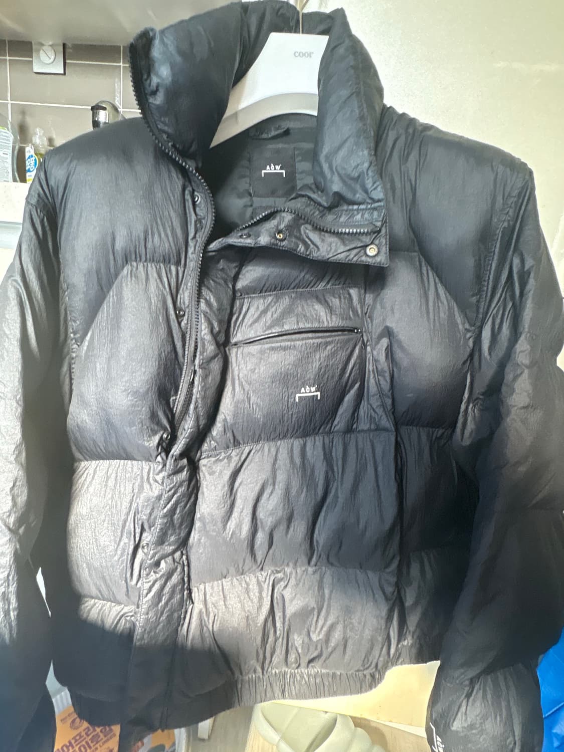 컨버스 x 어콜드월 슈퍼 퍼퍼 자켓 블랙[실사이즈: 라지] 상품이미지4