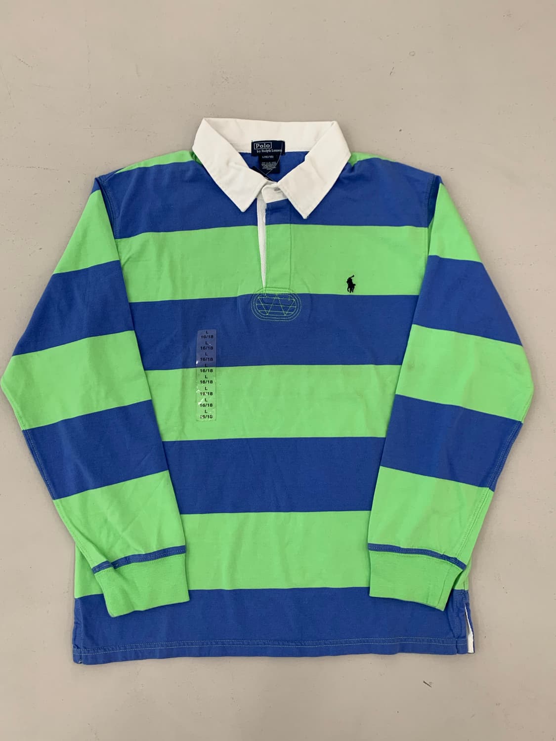 폴로 보이즈 긴팔 럭비 카라티 L(16-18) 상품이미지1