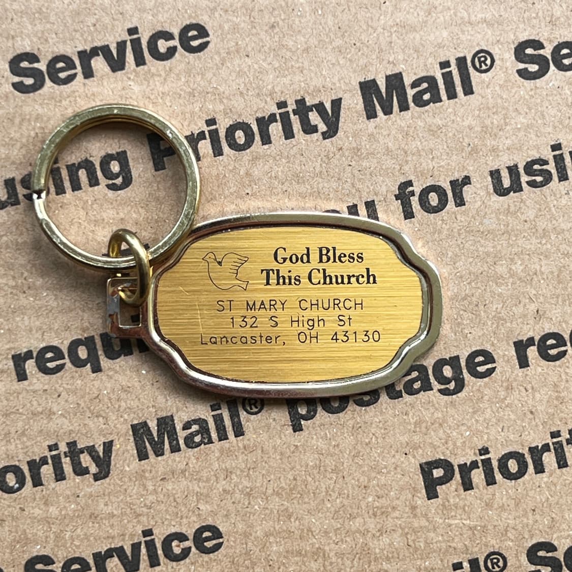 90s vtg Church Souvenir Keyring 상품이미지1