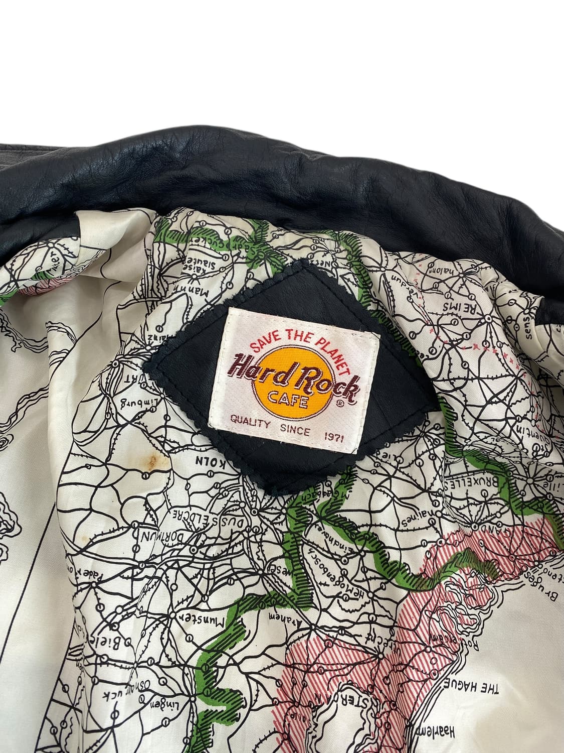 90's 하드락 카페 A-2 레더 자켓 상품이미지10