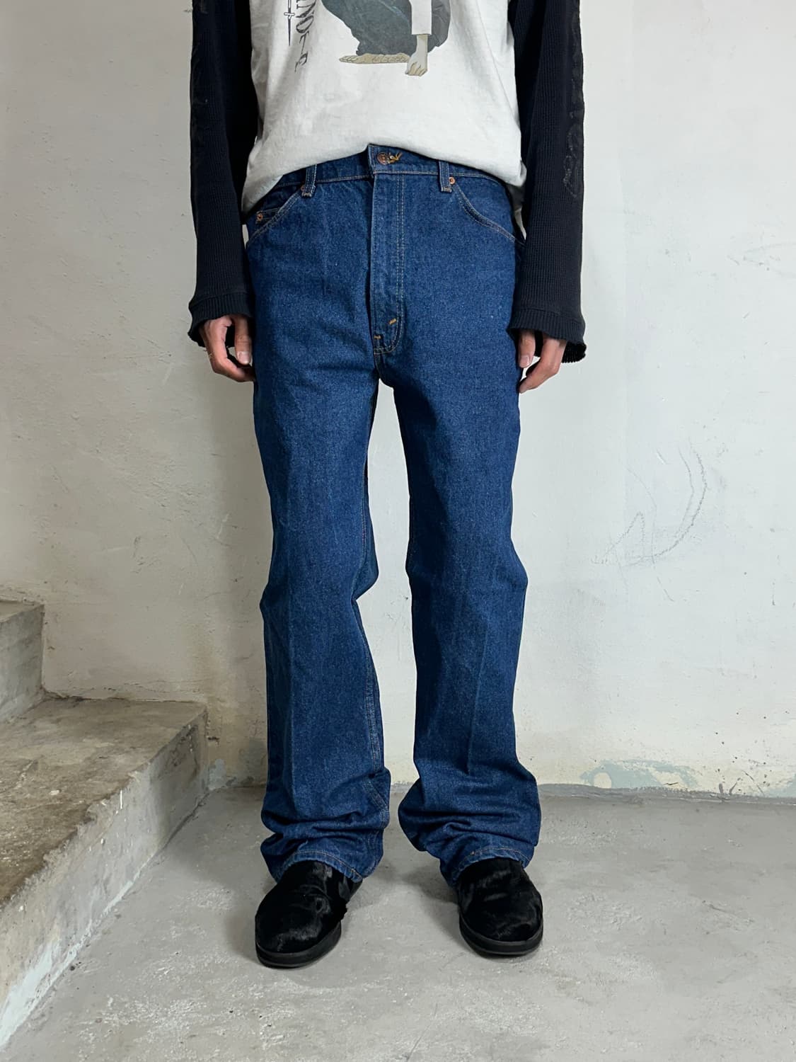 90’s USA 빈티지 리바이스 517 오렌지탭 부츠컷 리바이스 청바지 상품이미지1