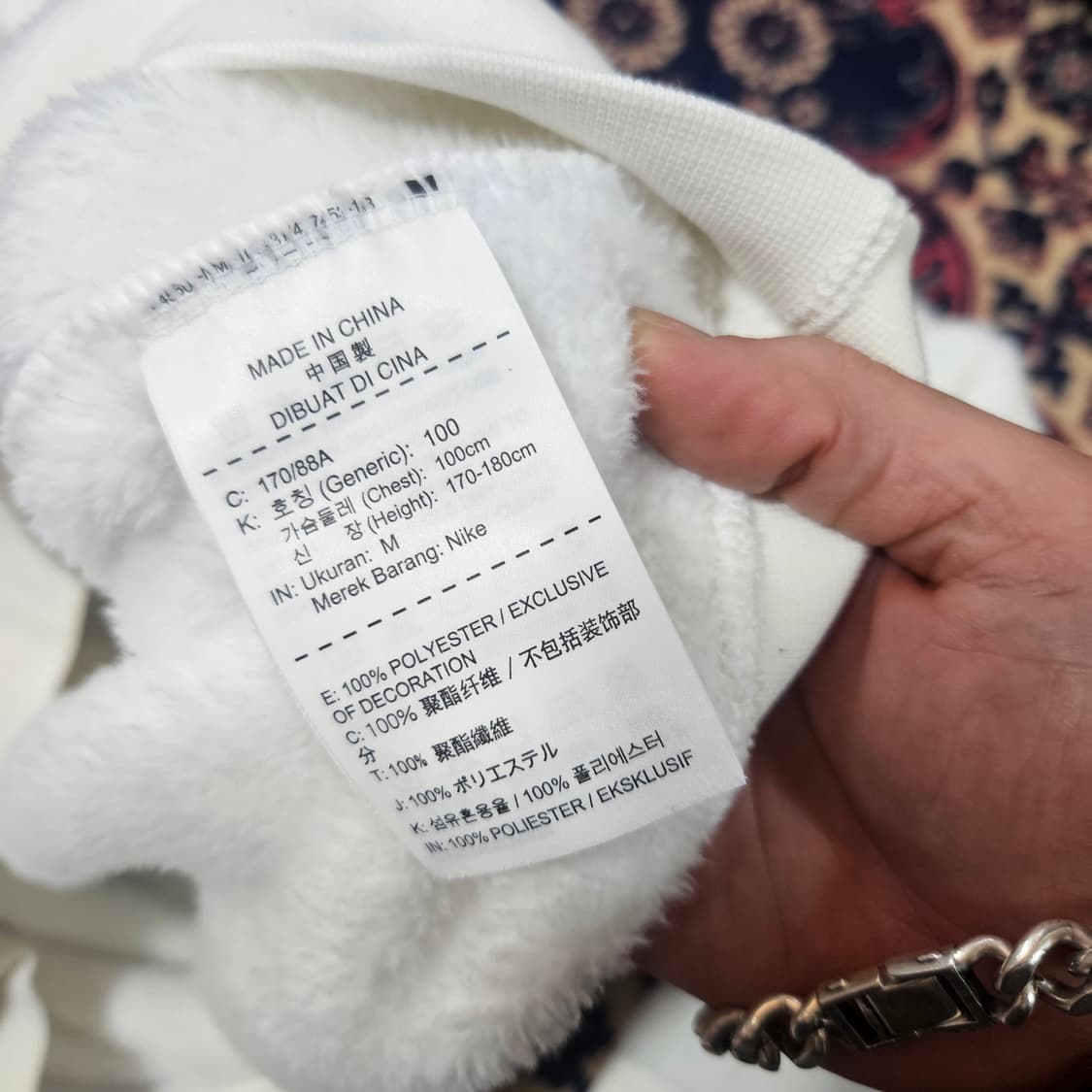 조던 플라이트 빅로고 플리스 후드 M(100)size 상품이미지6