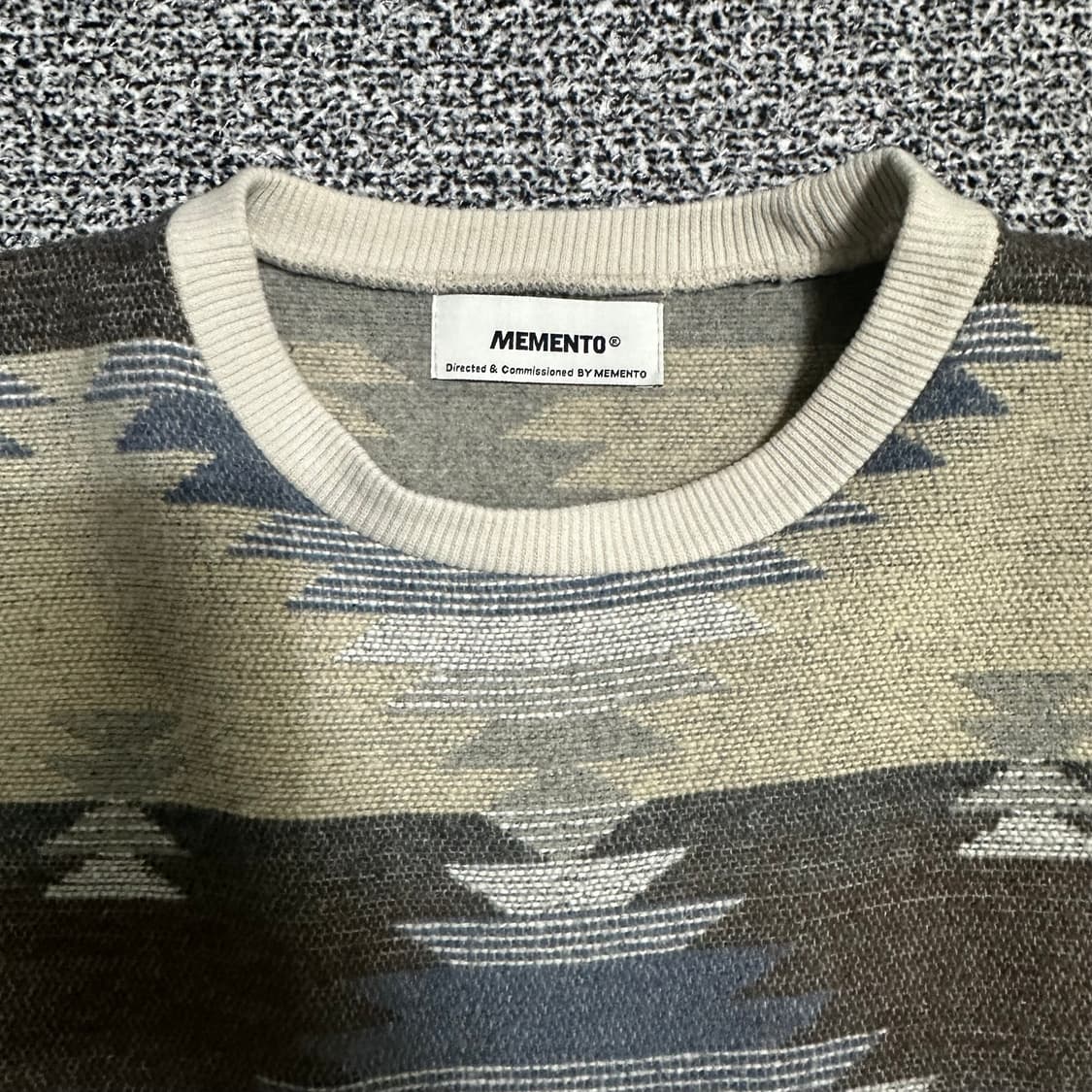 (FREE) 메멘토 빈티지 오버핏 니트 맨투맨 상품이미지2